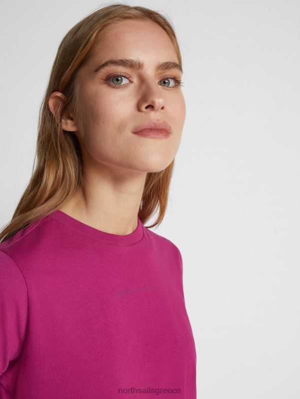 γρ North Sails γυναίκες μπλουζάκι με γράμματα ορχιδέα NZP81494 είδη ένδυσης