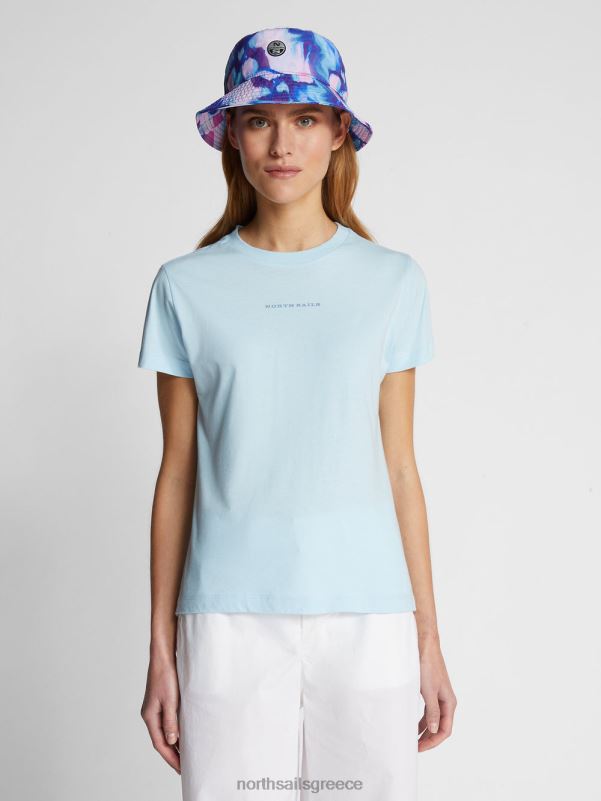 γρ North Sails γυναίκες μπλουζάκι με γράμματα δροσερό μπλε NZP81495 είδη ένδυσης