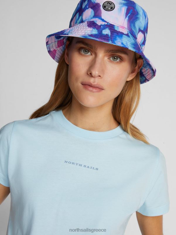 γρ North Sails γυναίκες μπλουζάκι με γράμματα δροσερό μπλε NZP81495 είδη ένδυσης