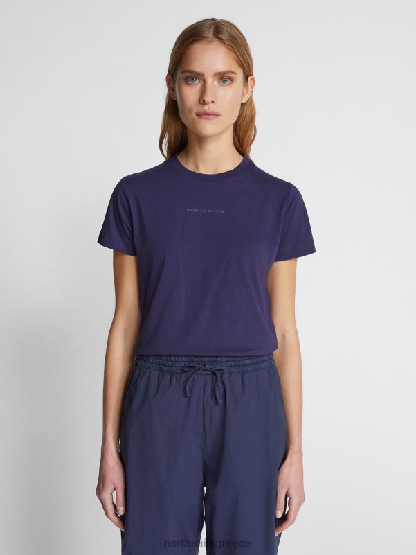 γρ North Sails γυναίκες μπλουζάκι με γράμματα μεσάνυχτα μπλε NZP81496 είδη ένδυσης