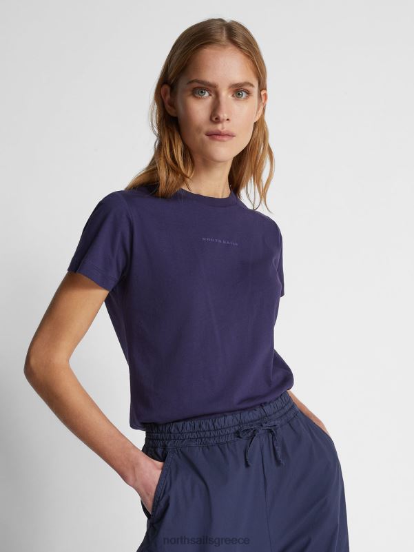 γρ North Sails γυναίκες μπλουζάκι με γράμματα μεσάνυχτα μπλε NZP81496 είδη ένδυσης