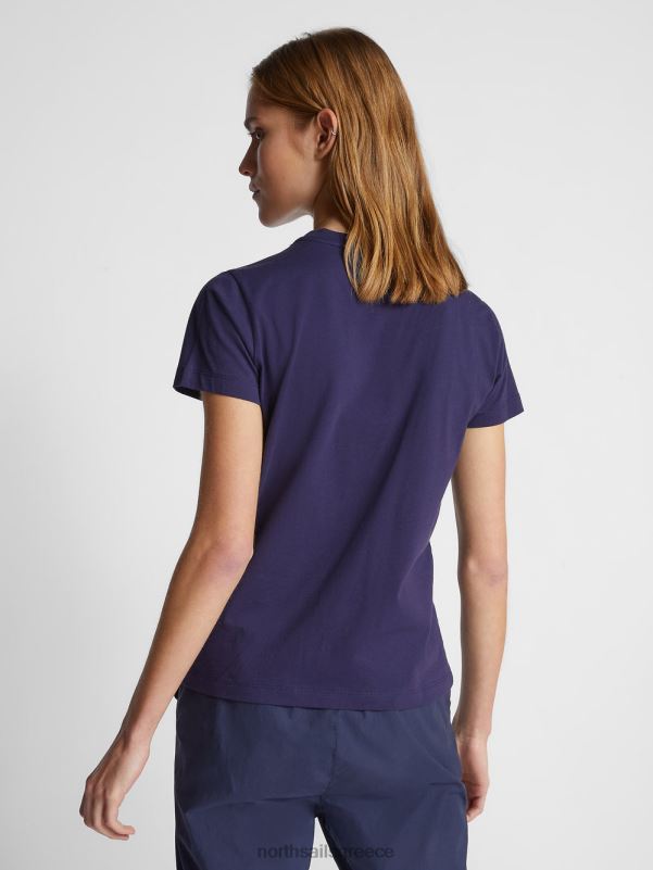 γρ North Sails γυναίκες μπλουζάκι με γράμματα μεσάνυχτα μπλε NZP81496 είδη ένδυσης