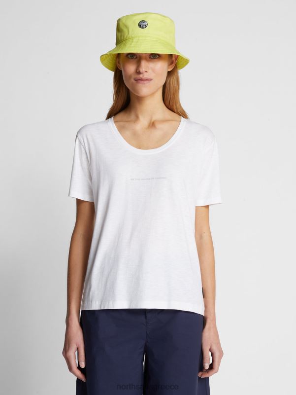 γρ North Sails γυναίκες βιολογικό μπλουζάκι ζέρσεϊ άσπρο NZP81534 είδη ένδυσης