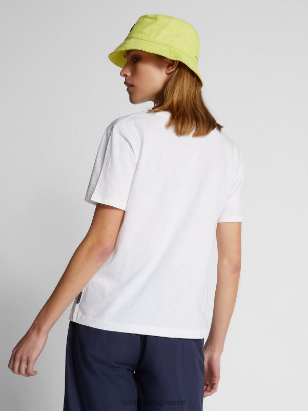 γρ North Sails γυναίκες βιολογικό μπλουζάκι ζέρσεϊ άσπρο NZP81534 είδη ένδυσης