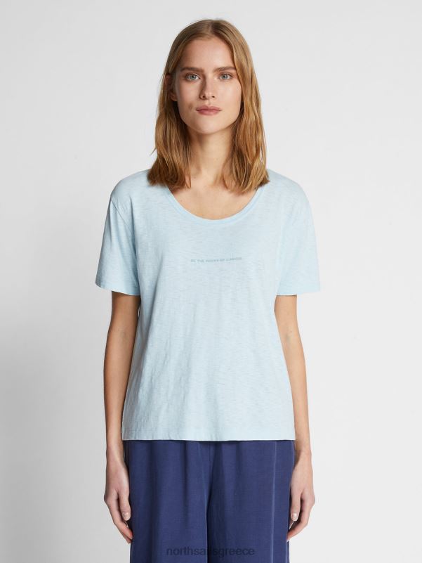 γρ North Sails γυναίκες βιολογικό μπλουζάκι ζέρσεϊ δροσερό μπλε NZP81536 είδη ένδυσης