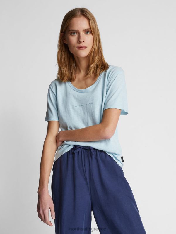 γρ North Sails γυναίκες βιολογικό μπλουζάκι ζέρσεϊ δροσερό μπλε NZP81536 είδη ένδυσης