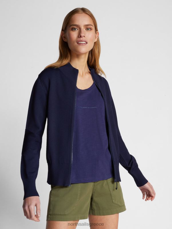 γρ North Sails γυναίκες βιολογικό μπλουζάκι ζέρσεϊ μεσάνυχτα μπλε NZP81537 είδη ένδυσης