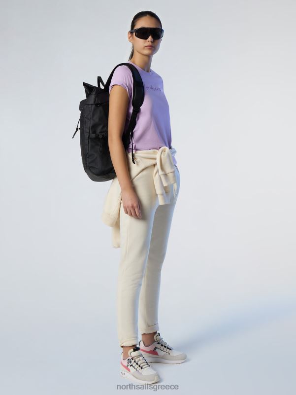 γρ North Sails γυναίκες μπλουζάκι με κέντημα λιλά άνθιση NZP8559 είδη ένδυσης