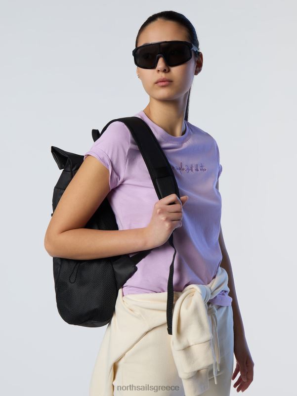 γρ North Sails γυναίκες μπλουζάκι με κέντημα λιλά άνθιση NZP8559 είδη ένδυσης