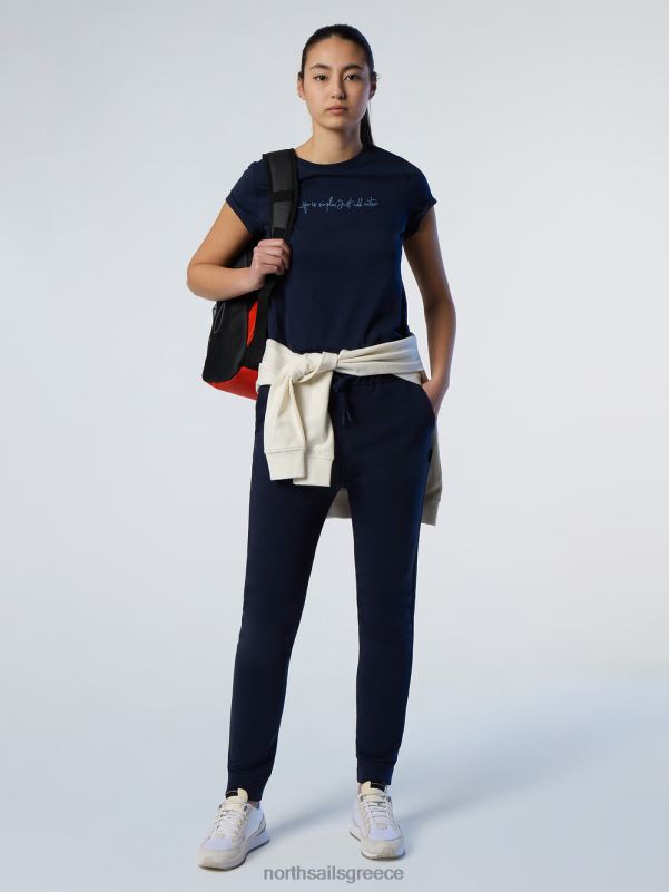 γρ North Sails γυναίκες μπλουζάκι με κέντημα ναυτικό μπλε NZP8560 είδη ένδυσης