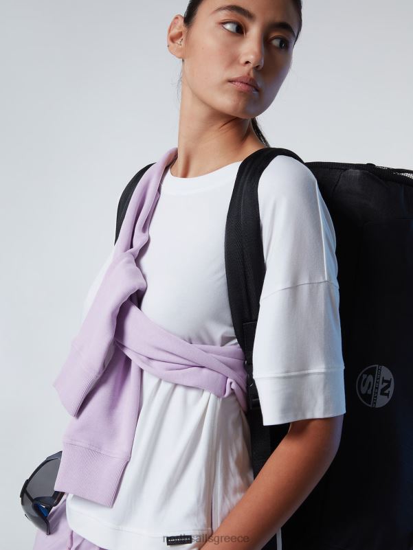 γρ North Sails γυναίκες μπλούζα με πεσμένο ώμο άσπρο NZP8592 είδη ένδυσης