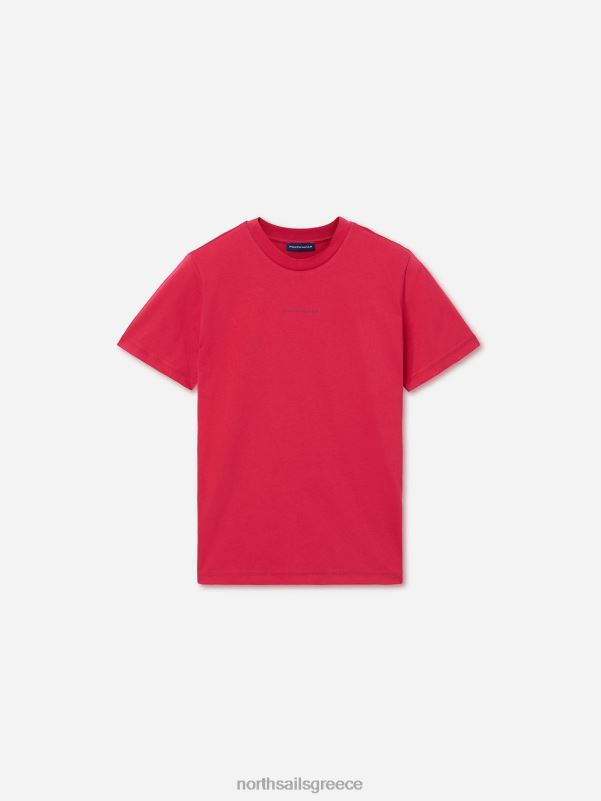 γρ North Sails γυναίκες T-shirt από οργανικό βαμβάκι περσικό κόκκινο NZP81546 είδη ένδυσης