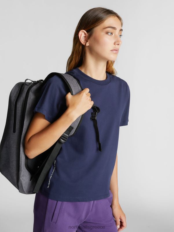 γρ North Sails γυναίκες T-shirt από οργανικό βαμβάκι ναυτικό μπλε NZP81548 είδη ένδυσης