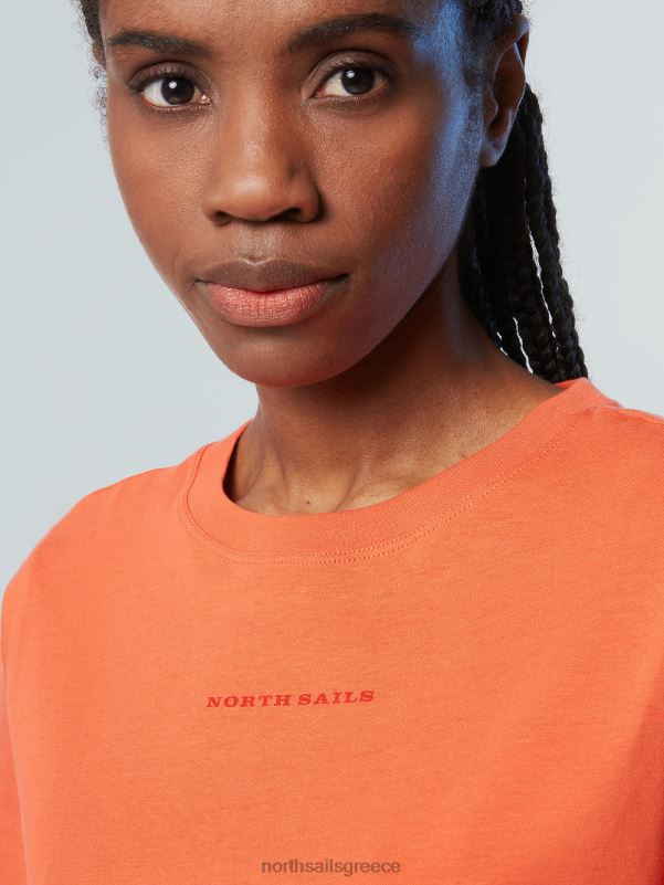 γρ North Sails γυναίκες T-shirt από οργανικό βαμβάκι πάπρικα NZP8552 είδη ένδυσης