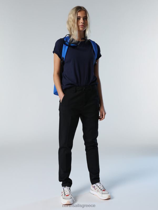 γρ North Sails γυναίκες T-shirt από οργανικό βαμβάκι ναυτικό μπλε NZP8553 είδη ένδυσης