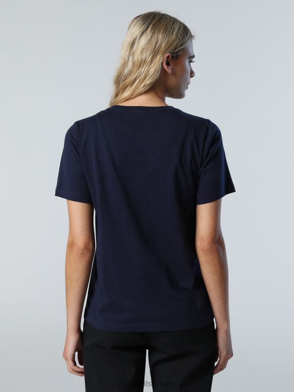 γρ North Sails γυναίκες T-shirt από οργανικό βαμβάκι ναυτικό μπλε NZP8553 είδη ένδυσης