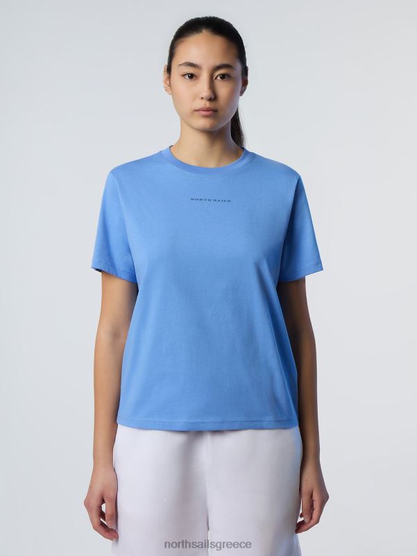 γρ North Sails γυναίκες T-shirt από οργανικό βαμβάκι γαλάζιο του αραβοσίτου NZP8556 είδη ένδυσης