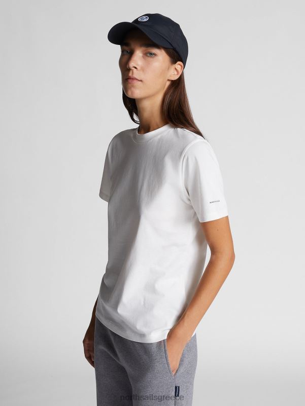 γρ North Sails γυναίκες T-shirt από οργανικό βαμβάκι marshmallow NZP81545 είδη ένδυσης