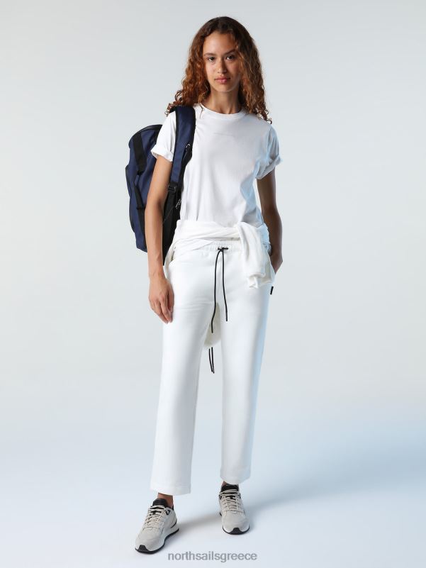 γρ North Sails γυναίκες μπλουζάκι με εμπριμέ γράμματα marshmallow NZP81398 είδη ένδυσης