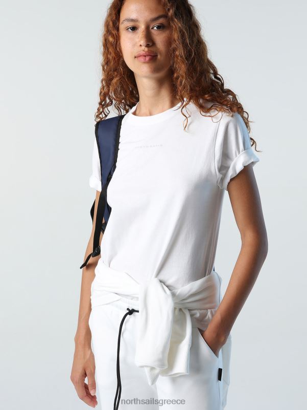 γρ North Sails γυναίκες μπλουζάκι με εμπριμέ γράμματα marshmallow NZP81398 είδη ένδυσης