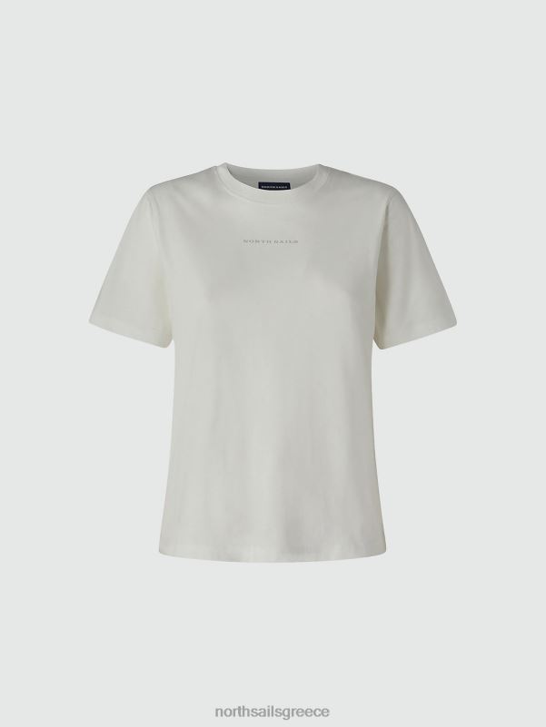 γρ North Sails γυναίκες μπλουζάκι με εμπριμέ γράμματα marshmallow NZP81398 είδη ένδυσης
