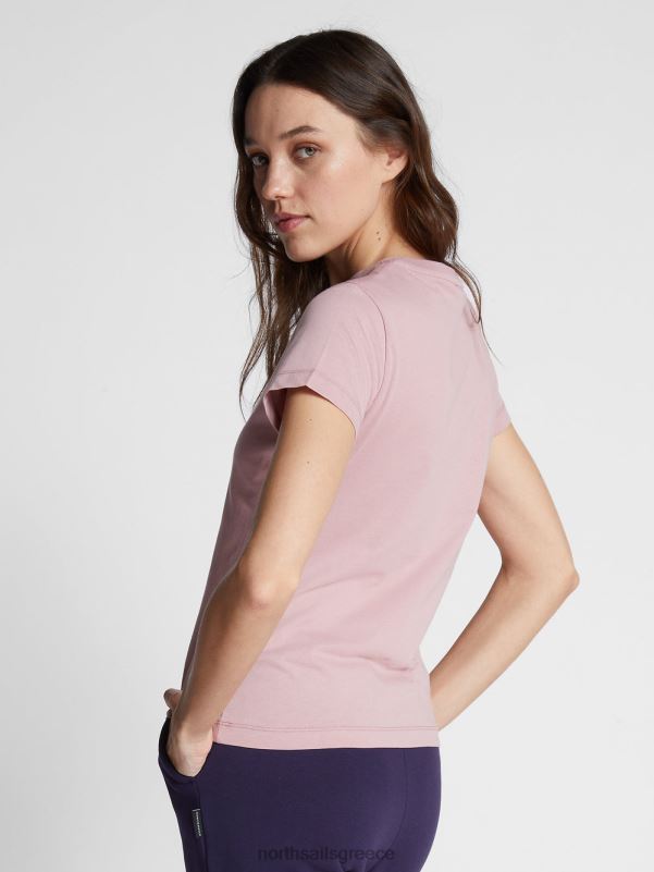 γρ North Sails γυναίκες μπλουζάκι με γράμματα woodrose NZP81492 είδη ένδυσης