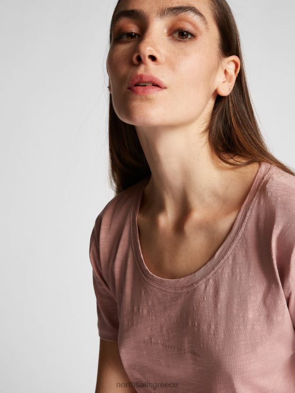 γρ North Sails γυναίκες βιολογικό μπλουζάκι ζέρσεϊ woodrose NZP81535 είδη ένδυσης