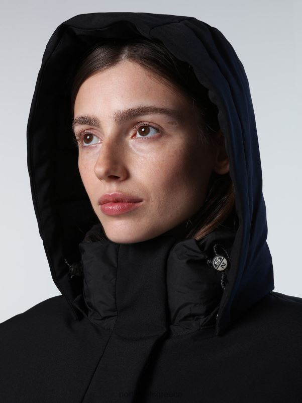 γρ North Sails γυναίκες μπουφάν barents μεσαίου μήκους μαύρος NZP81423 είδη ένδυσης