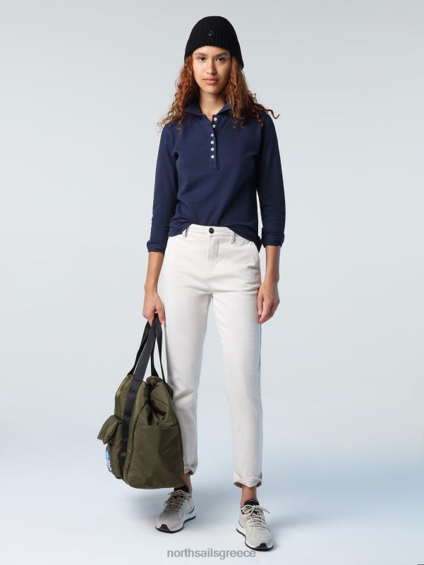 γρ North Sails γυναίκες μακρυμάνικο μπλουζάκι πόλο ναυτικό μπλε NZP81356 είδη ένδυσης