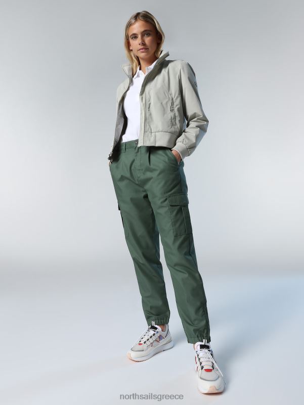 γρ North Sails γυναίκες μπλουζάκι πόλο με μακριά πατιλέτα άσπρο NZP8546 είδη ένδυσης