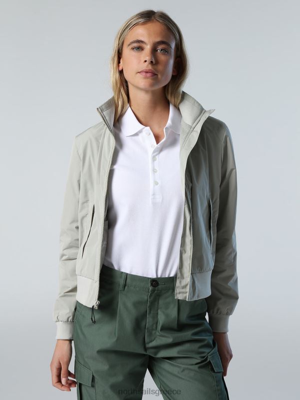 γρ North Sails γυναίκες μπλουζάκι πόλο με μακριά πατιλέτα άσπρο NZP8546 είδη ένδυσης