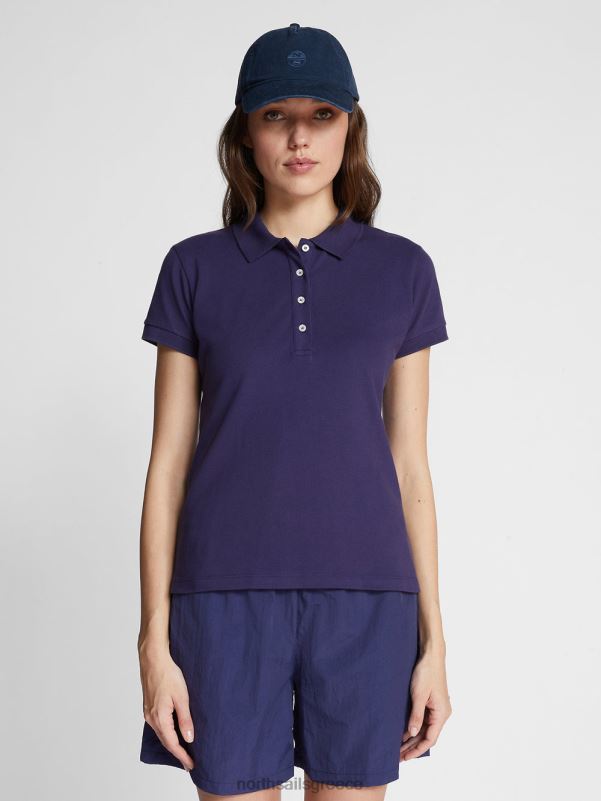 γρ North Sails γυναίκες slim-fit μπλουζάκι πόλο μεσάνυχτα μπλε NZP81541 είδη ένδυσης