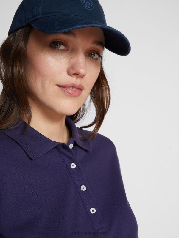 γρ North Sails γυναίκες slim-fit μπλουζάκι πόλο μεσάνυχτα μπλε NZP81541 είδη ένδυσης