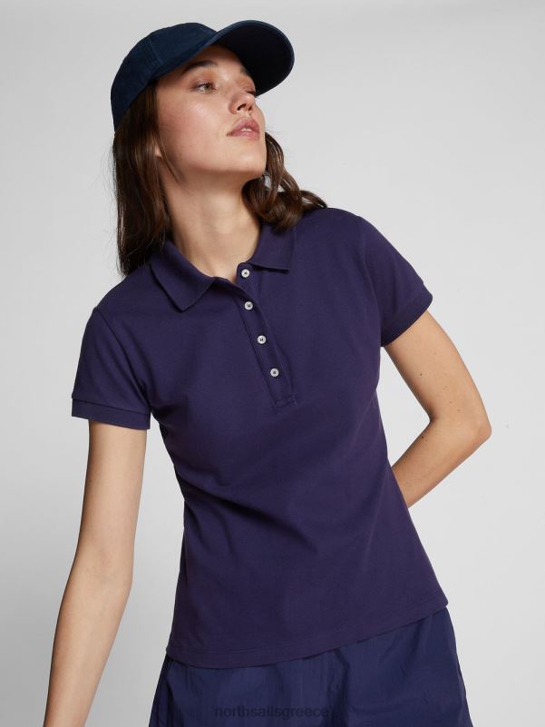 γρ North Sails γυναίκες slim-fit μπλουζάκι πόλο μεσάνυχτα μπλε NZP81541 είδη ένδυσης