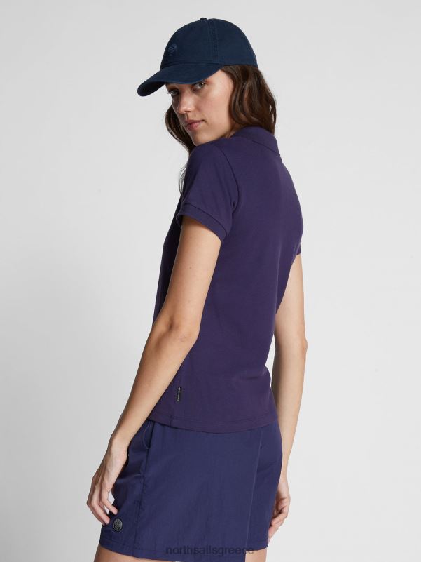 γρ North Sails γυναίκες slim-fit μπλουζάκι πόλο μεσάνυχτα μπλε NZP81541 είδη ένδυσης