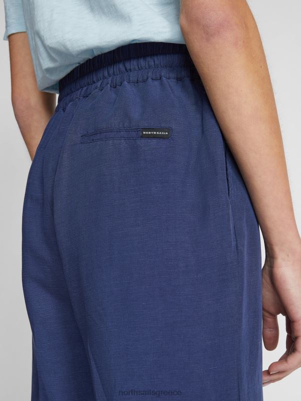 γρ North Sails γυναίκες οργανικό λινό παντελόνι μεσάνυχτα μπλε NZP81500 είδη ένδυσης