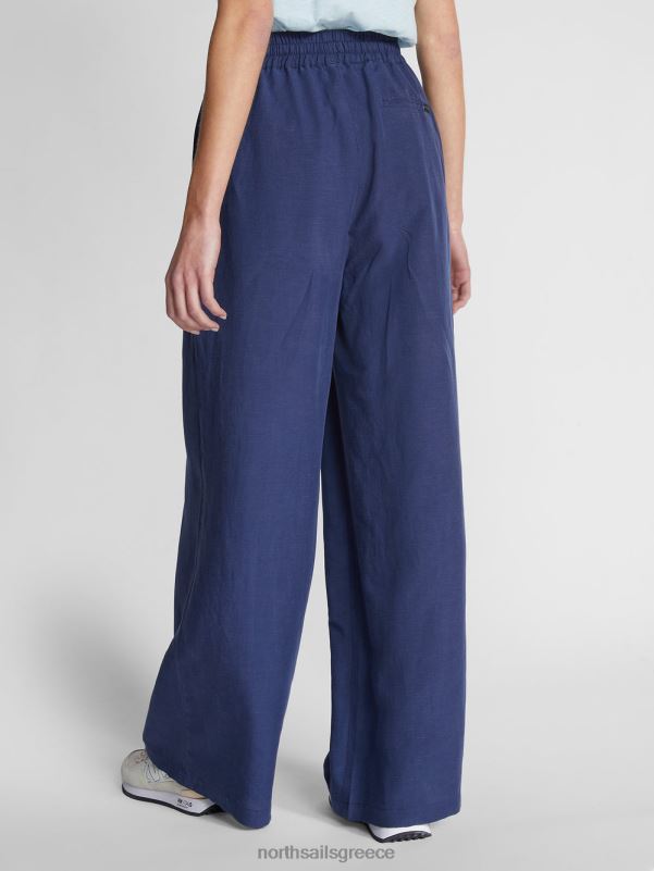 γρ North Sails γυναίκες οργανικό λινό παντελόνι μεσάνυχτα μπλε NZP81500 είδη ένδυσης