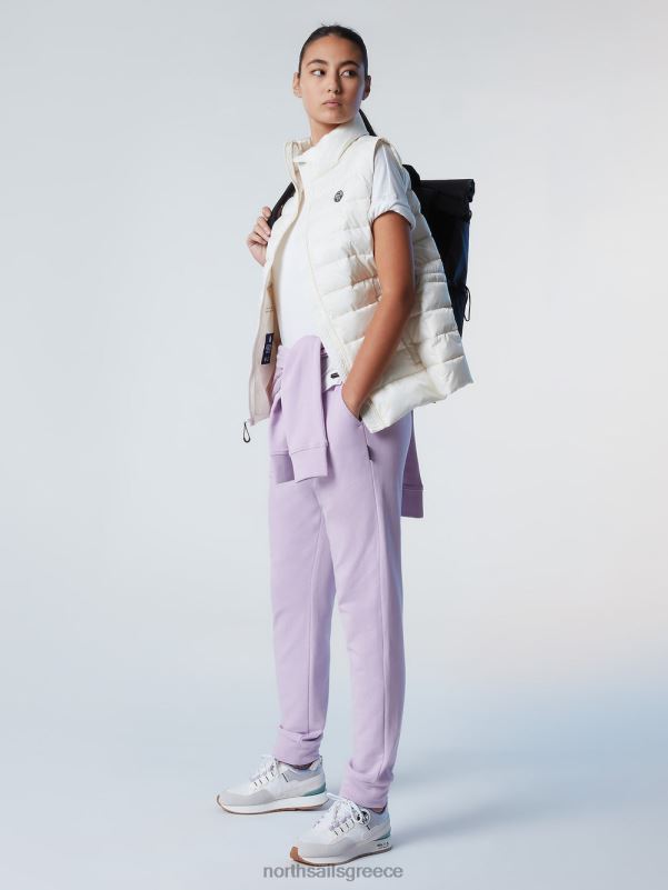 γρ North Sails γυναίκες φούτερ από οργανικό βαμβάκι λιλά άνθιση NZP8611 είδη ένδυσης