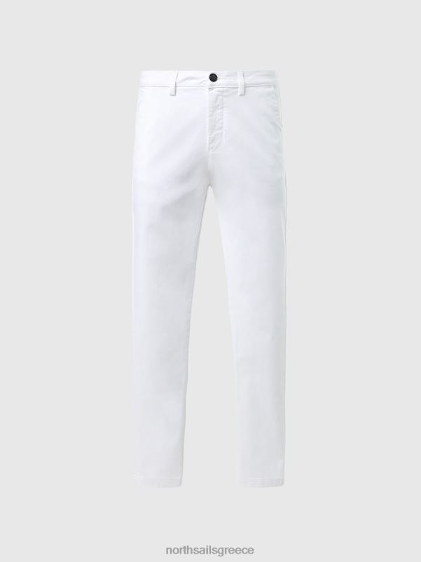 γρ North Sails γυναίκες chino από οργανικό βαμβάκι άσπρο NZP8613 είδη ένδυσης