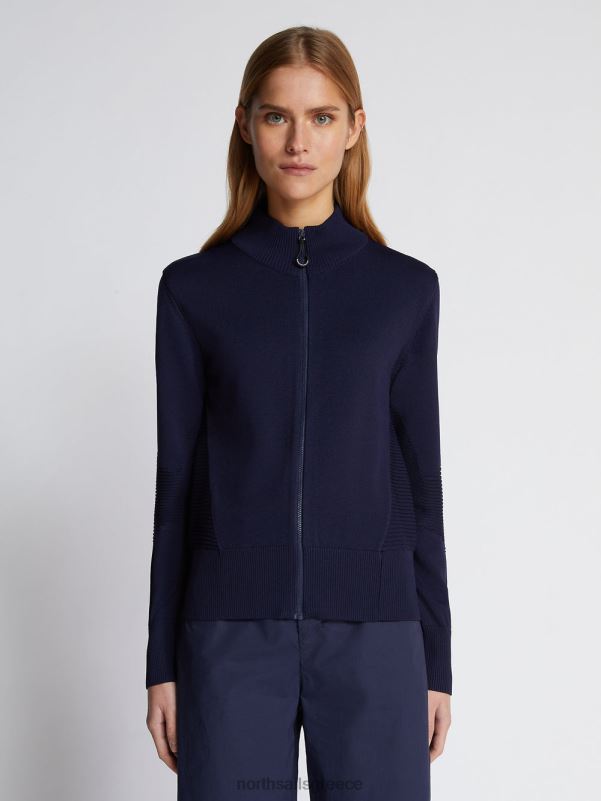 γρ North Sails γυναίκες ζακέτα με ψηλό λαιμό μεσάνυχτα μπλε NZP81476 είδη ένδυσης