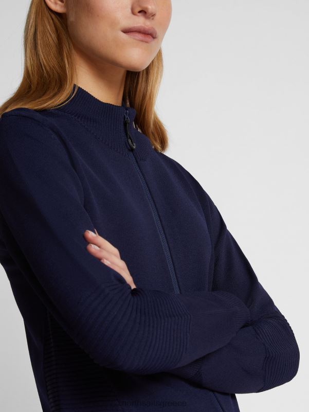 γρ North Sails γυναίκες ζακέτα με ψηλό λαιμό μεσάνυχτα μπλε NZP81476 είδη ένδυσης