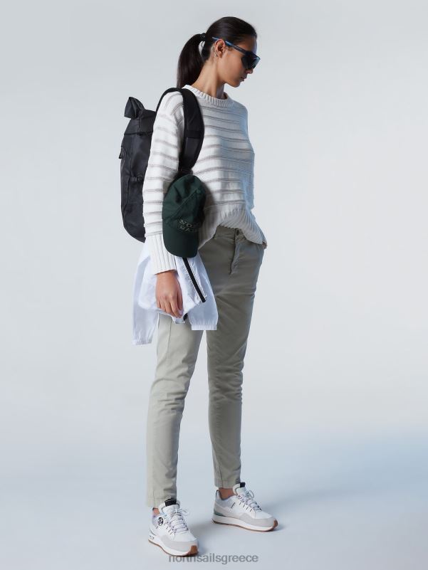 γρ North Sails γυναίκες ριγέ λαιμόκοψη κρέμα αμυγδάλου NZP8589 είδη ένδυσης