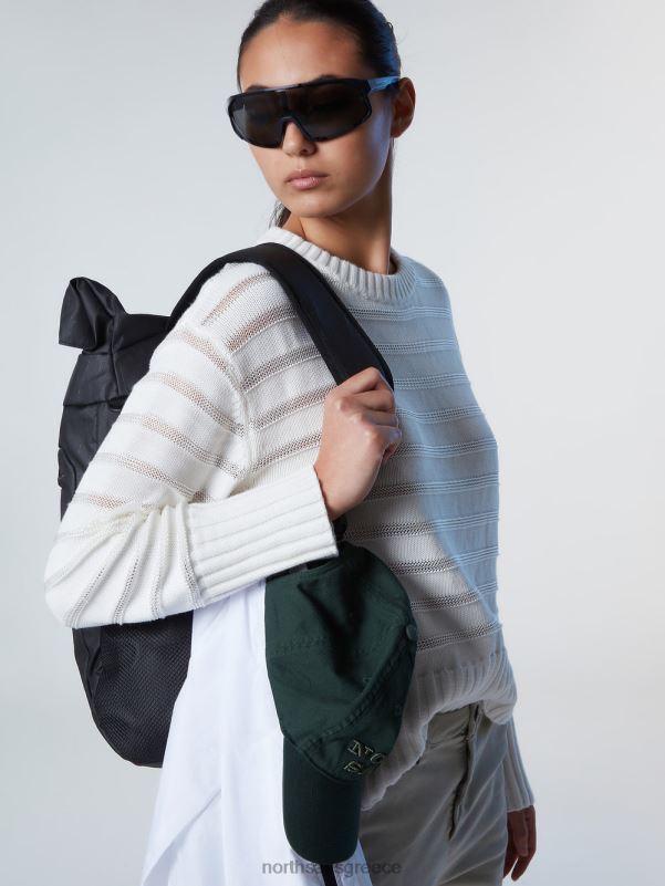 γρ North Sails γυναίκες ριγέ λαιμόκοψη κρέμα αμυγδάλου NZP8589 είδη ένδυσης