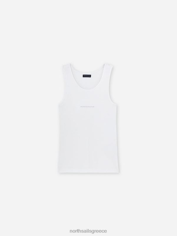 γρ North Sails γυναίκες φανελάκι από βαμβάκι και μπαμπού άσπρο NZP81480 είδη ένδυσης