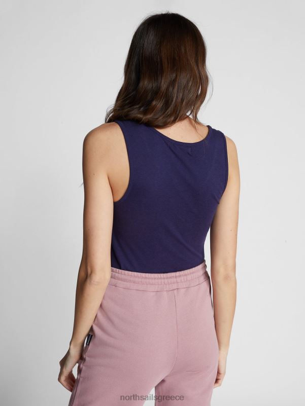 γρ North Sails γυναίκες φανελάκι από βαμβάκι και μπαμπού μεσάνυχτα μπλε NZP81483 είδη ένδυσης