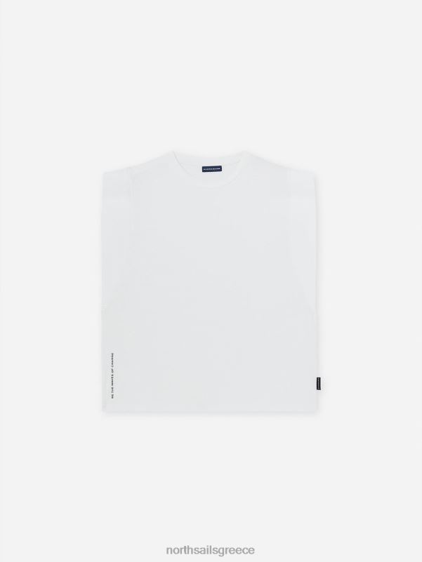 γρ North Sails γυναίκες τοπ από βαμβάκι και μπαμπού άσπρο NZP81485 είδη ένδυσης