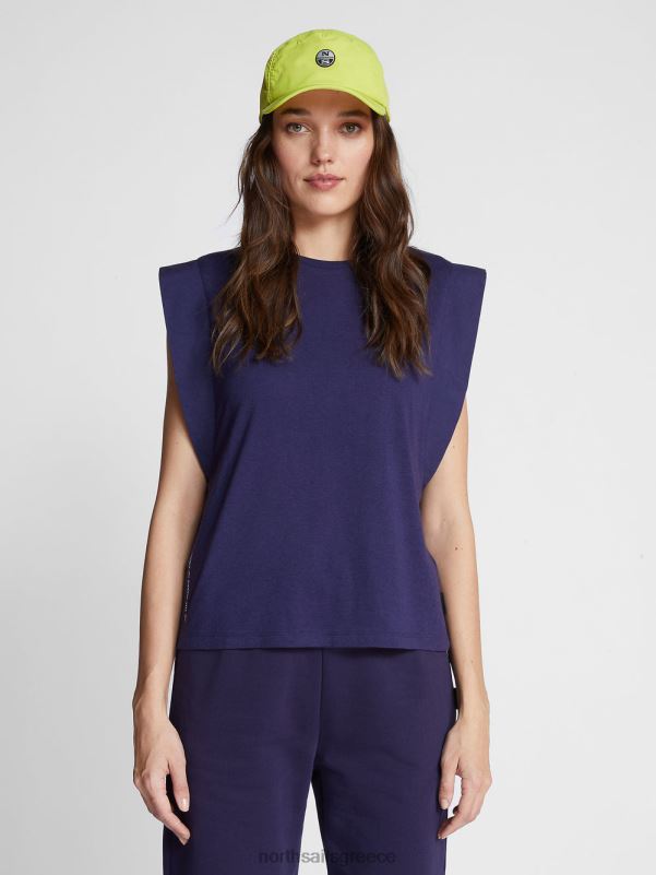 γρ North Sails γυναίκες τοπ από βαμβάκι και μπαμπού μεσάνυχτα μπλε NZP81486 είδη ένδυσης