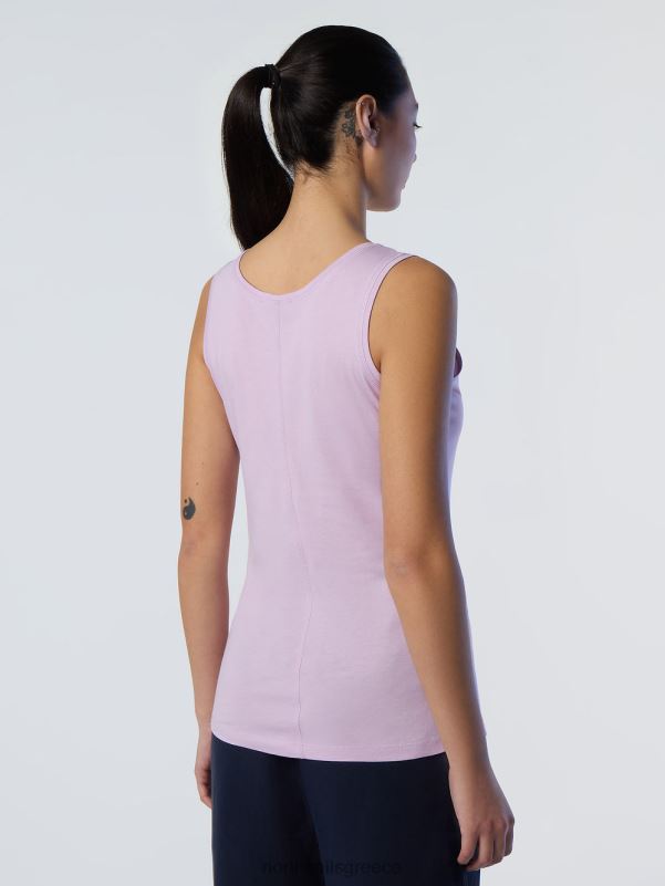 γρ North Sails γυναίκες μπαμπού φανελάκι λιλά άνθιση NZP8562 είδη ένδυσης