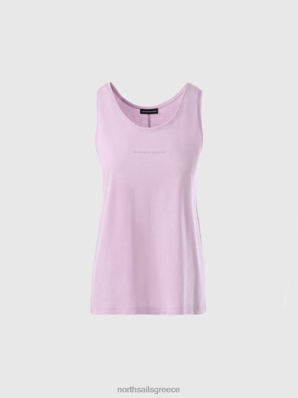 γρ North Sails γυναίκες μπαμπού φανελάκι λιλά άνθιση NZP8562 είδη ένδυσης