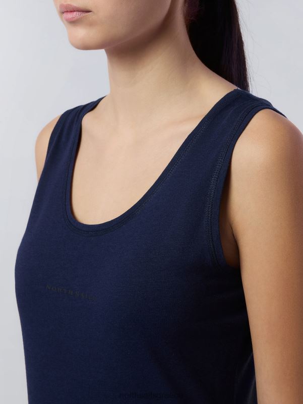 γρ North Sails γυναίκες μπαμπού φανελάκι ναυτικό μπλε NZP8563 είδη ένδυσης